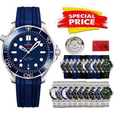 Special Prices Seamaster Diver 300M A21J Automatic Mens Watch 42 SS Ceramics Bezel Blue Dial Rubber Strap CHS