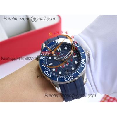 Special Prices Seamaster Diver 300M A21J Automatic Mens Watch 42 SS Ceramics Bezel Blue Dial Rubber Strap CHS