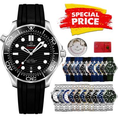 Special Prices Seamaster Diver 300M A21J Automatic Mens Watch 42 SS Ceramics Bezel Black Dial Rubber Strap CHS