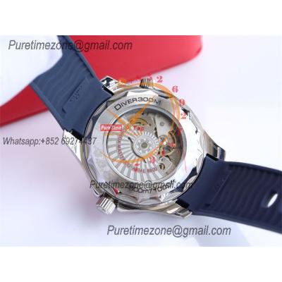 Special Prices Seamaster Diver 300M A21J Automatic Mens Watch 42mm SS Ceramics Bezel White Dial Rubber Strap CHS