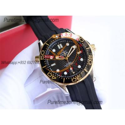 Special Prices Seamaster Diver 300M A21J Automatic Mens Watch 42 YG Ceramics Bezel Black Dial Rubber Strap CHS