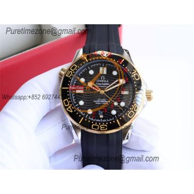 Special Prices Seamaster Diver 300M A21J Automatic Mens Watch 42 YG Ceramics Bezel Black Dial Rubber Strap CHS