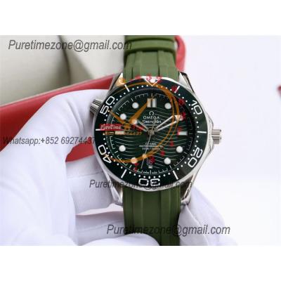 Special Prices Seamaster Diver 300M A21J Automatic Mens Watch 42 Ceramics Bezel Green Dial Rubber Strap CHS