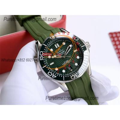 Special Prices Seamaster Diver 300M A21J Automatic Mens Watch 42 Ceramics Bezel Green Dial Rubber Strap CHS