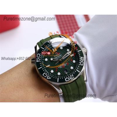 Special Prices Seamaster Diver 300M A21J Automatic Mens Watch 42 Ceramics Bezel Green Dial Rubber Strap CHS