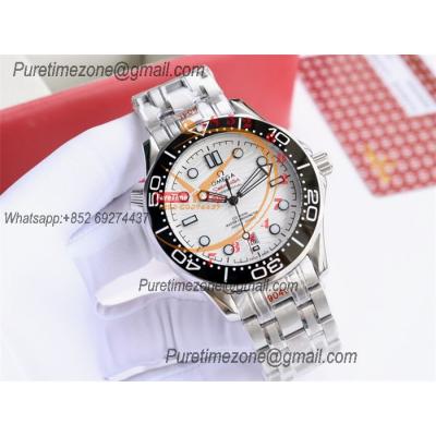 Special Prices Seamaster Diver 300M A21J Automatic Mens Watch 42 Ceramics Bezel White Dial Stainless Steel Bracelet CHS