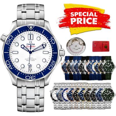 Special Prices Seamaster Diver 300M A21J Automatic Mens Watch 42 Ceramics Bezel White Dial Stainless Steel Bracelet CHS