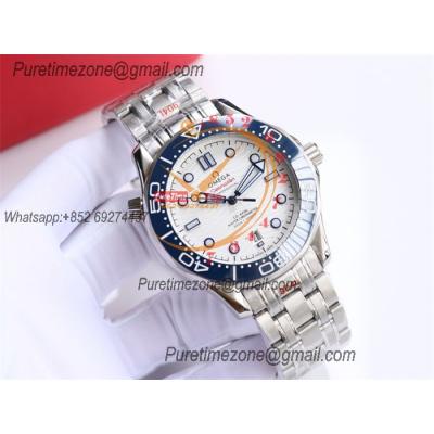 Special Prices Seamaster Diver 300M A21J Automatic Mens Watch 42 Ceramics Bezel White Dial Stainless Steel Bracelet CHS