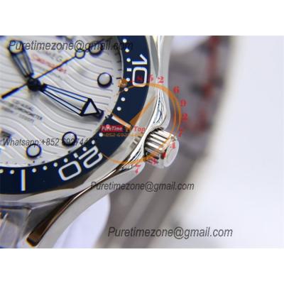 Special Prices Seamaster Diver 300M A21J Automatic Mens Watch 42 Ceramics Bezel White Dial Stainless Steel Bracelet CHS