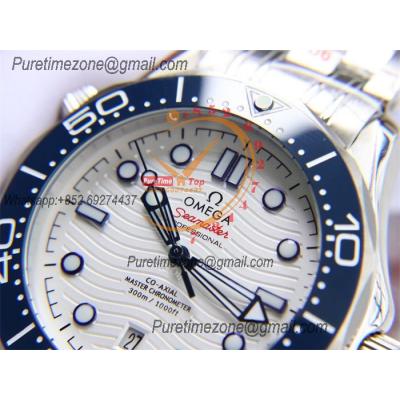 Special Prices Seamaster Diver 300M A21J Automatic Mens Watch 42 Ceramics Bezel White Dial Stainless Steel Bracelet CHS