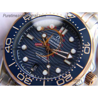 Special Prices Seamaster Diver 300M A21J Automatic Mens Watch 42 RG Ceramics Bezel Blue Dial Stainless Steel Bracelet CH