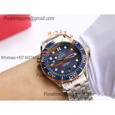 Special Prices Seamaster Diver 300M A21J Automatic Mens Watch 42 RG Ceramics Bezel Blue Dial Stainless Steel Bracelet CH