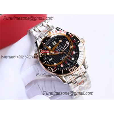 Special Prices Seamaster Diver 300M A21J Automatic Mens Watch 42 RG Ceramics Bezel Black Dial Stainless Steel Bracelet C