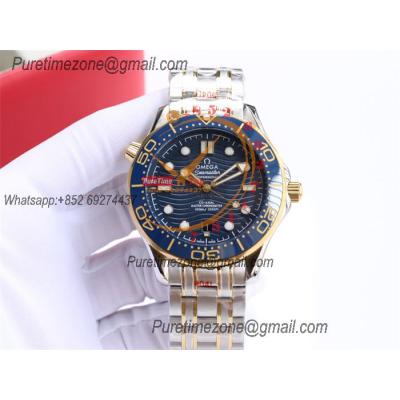 Special Prices Seamaster Diver 300M A21J Automatic Mens Watch 42 YG Ceramics Bezel Blue Dial Stainless Steel Bracelet CH