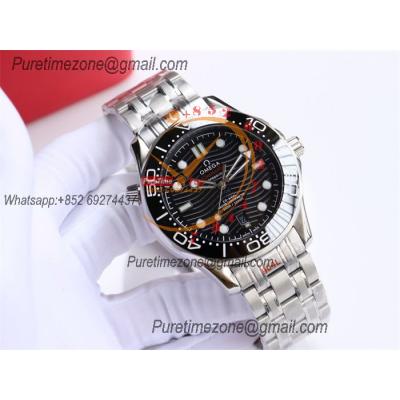 Special Prices Seamaster Diver 300M A21J Automatic Mens Watch 42 Ceramics Bezel Black Dial Stainless Steel Bracelet CHS