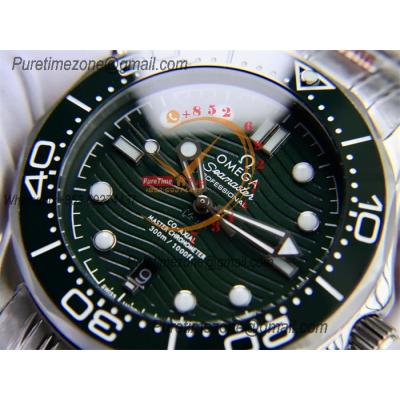 Special Prices Seamaster Diver 300M A21J Automatic Mens Watch 42 Ceramics Bezel Green Dial Stainless Steel Bracelet CHS