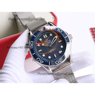 Special Prices Seamaster Diver 300M A21J Automatic Mens Watch 42 Ceramics Bezel Blue Dial Mesh Bracelet CHS