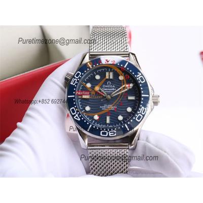 Special Prices Seamaster Diver 300M A21J Automatic Mens Watch 42 Ceramics Bezel Blue Dial Mesh Bracelet CHS