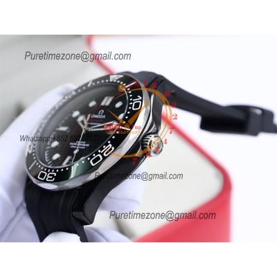 Special Prices Seamaster Diver 300M A21J Automatic Mens Watch 42 SS Ceramics Bezel Black Dial Rubber Strap CHS