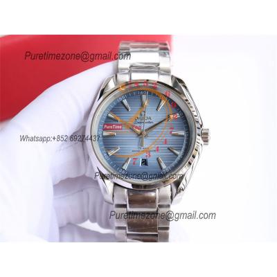 Special Prices Aqua Terra 150M A21J Automatic Mens Watch 41 Ice Blue Dial Stainless Steel Bracelet  CHS