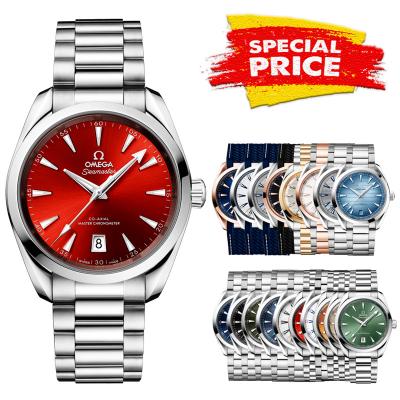 Special Prices Aqua Terra 150M A21J Automatic Mens Watch 41 Red Dial Stainless Steel Bracelet  CHS