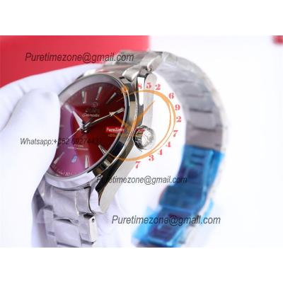 Special Prices Aqua Terra 150M A21J Automatic Mens Watch 41 Red Dial Stainless Steel Bracelet  CHS