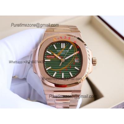 Special Prices Nautilus 5711 A21J Automatic Mens Watch 40 RG Green Dial Stainless Steel Bracelet  CHS