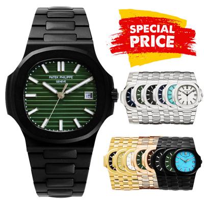 Special Prices Nautilus 5711 A21J Automatic Mens Watch 40 DLC Green Dial Stainless Steel Bracelet  CHS