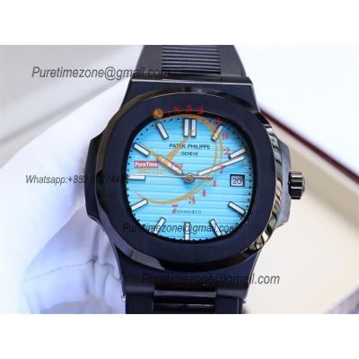 Special Prices Nautilus 5711 A21J Automatic Mens Watch 40 DLC Tiffany Blue Dial Rubber Strap CHS