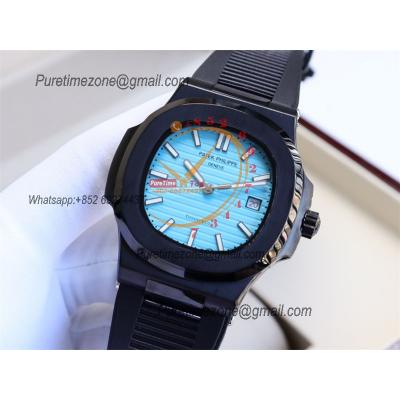 Special Prices Nautilus 5711 A21J Automatic Mens Watch 40 DLC Tiffany Blue Dial Rubber Strap CHS