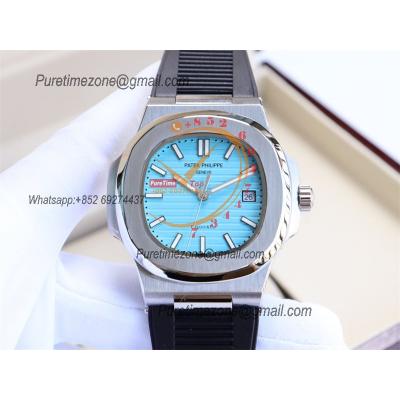 Special Prices Nautilus 5711 A21J Automatic Mens Watch 40 Steel Case Tiffany Blue Dial Rubber Strap CHS