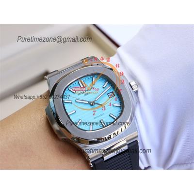 Special Prices Nautilus 5711 A21J Automatic Mens Watch 40 Steel Case Tiffany Blue Dial Rubber Strap CHS