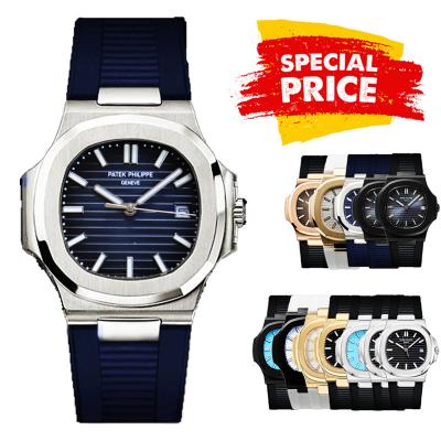 Special Prices Nautilus 5711 A21J Automatic Mens Watch 40 Steel Case D-Blue Dial Rubber Strap CHS