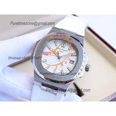 Special Prices Nautilus 5711 A21J Automatic Mens Watch 40 Steel Case White Dial Rubber Strap CHS