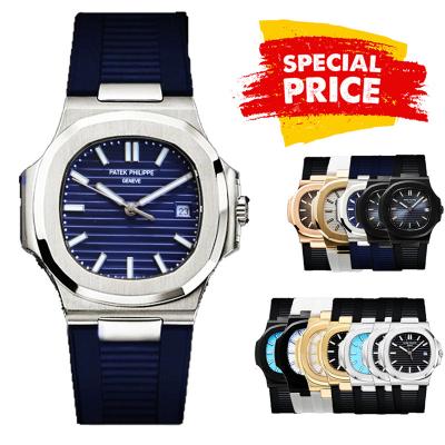 Special Prices Nautilus 5711 A21J Automatic Mens Watch 40 Steel Case Blue Dial Rubber Strap CHS