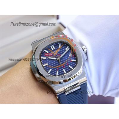 Special Prices Nautilus 5711 A21J Automatic Mens Watch 40 Steel Case Blue Dial Rubber Strap CHS