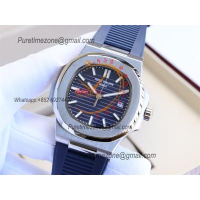 Special Prices Nautilus 5711 A21J Automatic Mens Watch 40 Steel Case Blue Dial Rubber Strap CHS