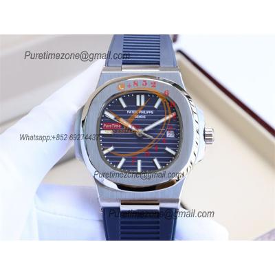 Special Prices Nautilus 5711 A21J Automatic Mens Watch 40 Steel Case Blue Dial Rubber Strap CHS