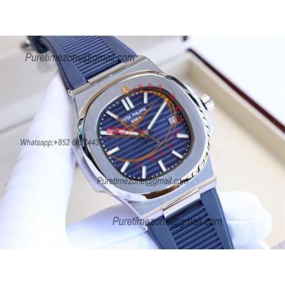 Special Prices Nautilus 5711 A21J Automatic Mens Watch 40 Steel Case Blue Dial Rubber Strap CHS