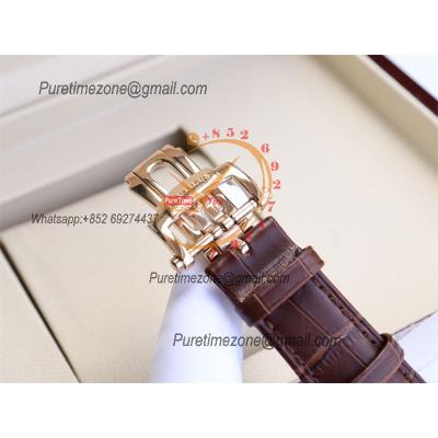 Special Prices Nautilus 5711 A21J Automatic Mens Watch 40 RG Brown Dial Leather Strap CHS