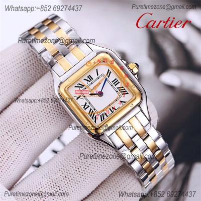 Special Prices 22mm 27mm Panthère Japan Quartz Womens Watch RG Diamonds Bezel White Dial Stainless Steel Bracelet