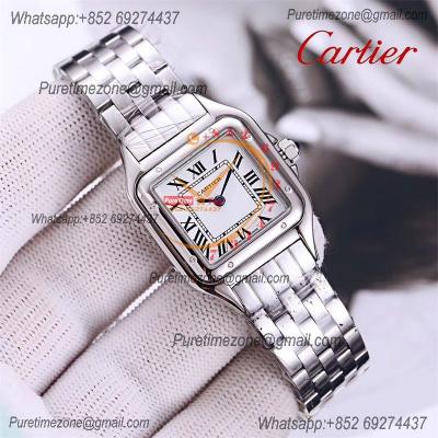 Special Prices 22mm 27mm Panthère Japan Quartz Womens Watch RG Diamonds Bezel White Dial Stainless Steel Bracelet