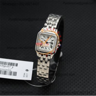 Special Prices 22mm 27mm Panthère Japan Quartz Womens Watch Diamonds Bezel White Dial Stainless Steel Bracelet