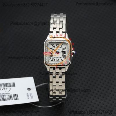 Special Prices 22mm 27mm Panthère Japan Quartz Womens Watch Diamonds Bezel White Dial Stainless Steel Bracelet