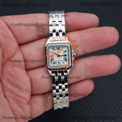 Special Prices 22mm 27mm Panthère Japan Quartz Womens Watch Diamonds Bezel White Dial Stainless Steel Bracelet