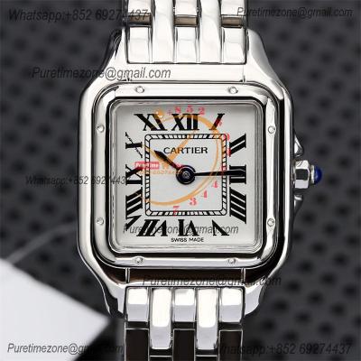 Special Prices 22mm 27mm Panthère Japan Quartz Womens Watch  White Dial Stainless Steel Bracelet