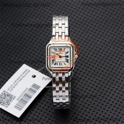 Special Prices 22mm 27mm Panthère Japan Quartz Womens Watch  White Dial Stainless Steel Bracelet