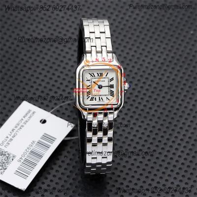 Special Prices 22mm 27mm Panthère Japan Quartz Womens Watch  White Dial Stainless Steel Bracelet