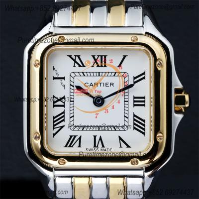 Special Prices 22mm 27mm Panthère Japan Quartz Womens Watch YG White Dial Stainless Steel Bracelet