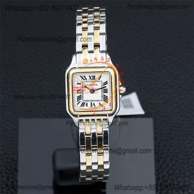 Special Prices 22mm 27mm Panthère Japan Quartz Womens Watch YG White Dial Stainless Steel Bracelet